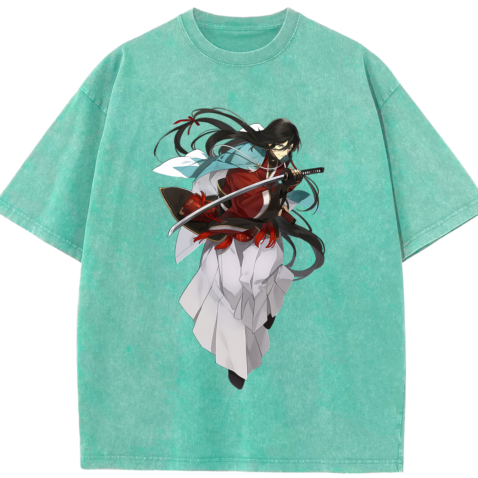 （画像用） 刀剣乱舞 Touken Ranbu 綿100% ヴィンテージ風 半袖Tシャツ（フロントプリント）